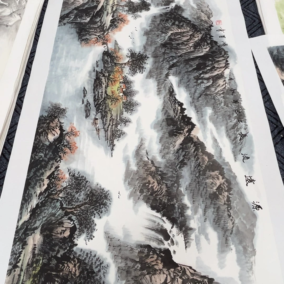 国画四尺山水作品