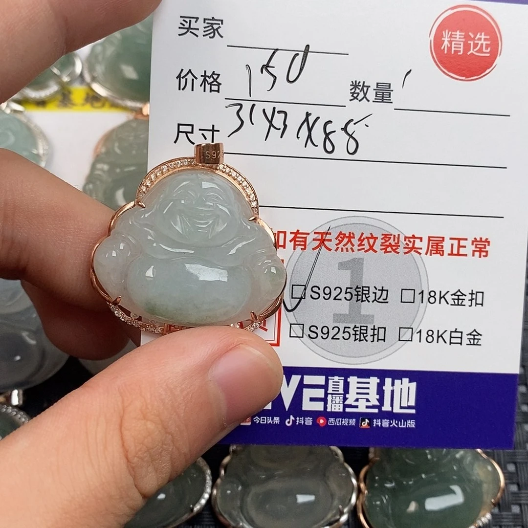 翡翠银S925镶嵌颈饰