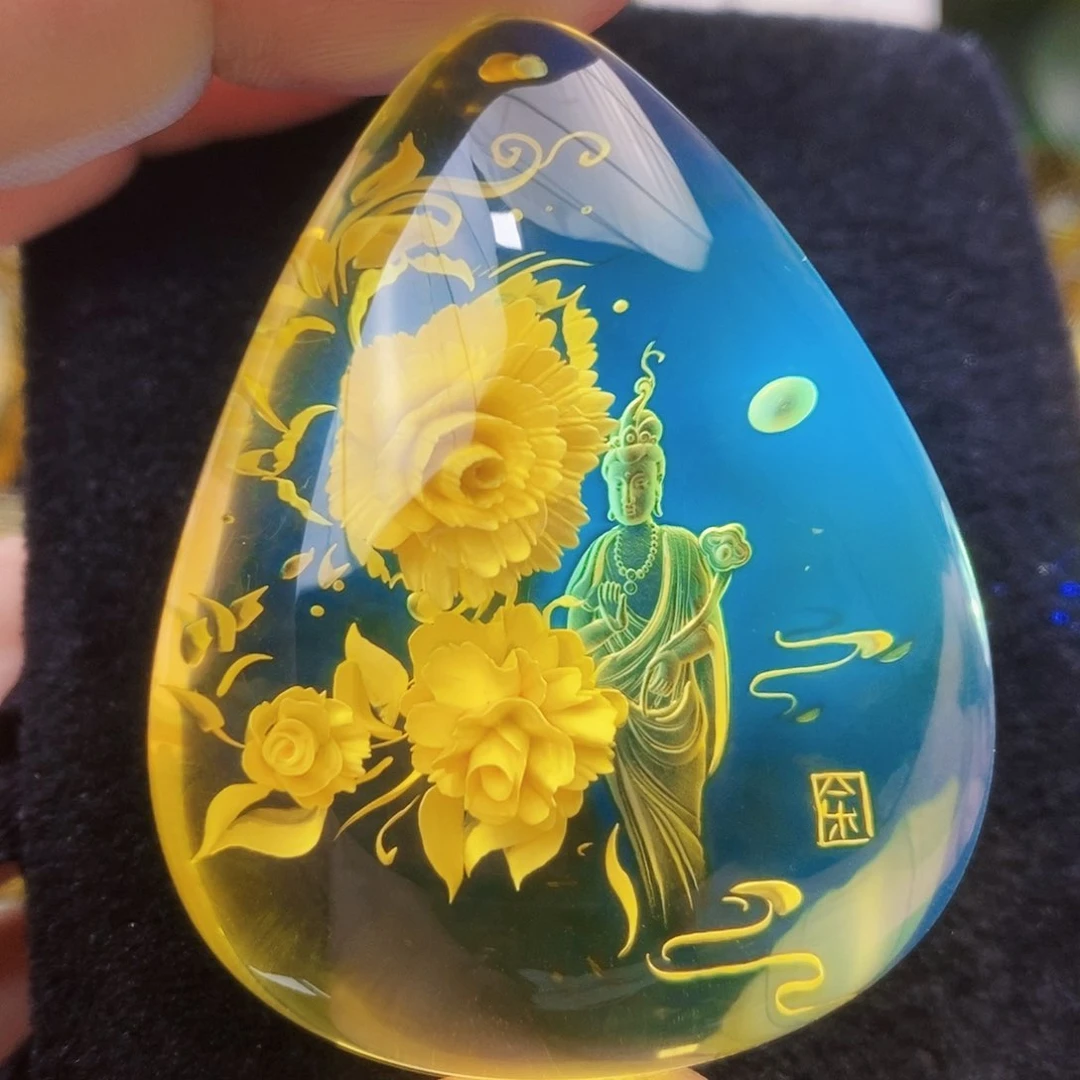 【闪购商品】金珀吊坠(不含链)未镶嵌