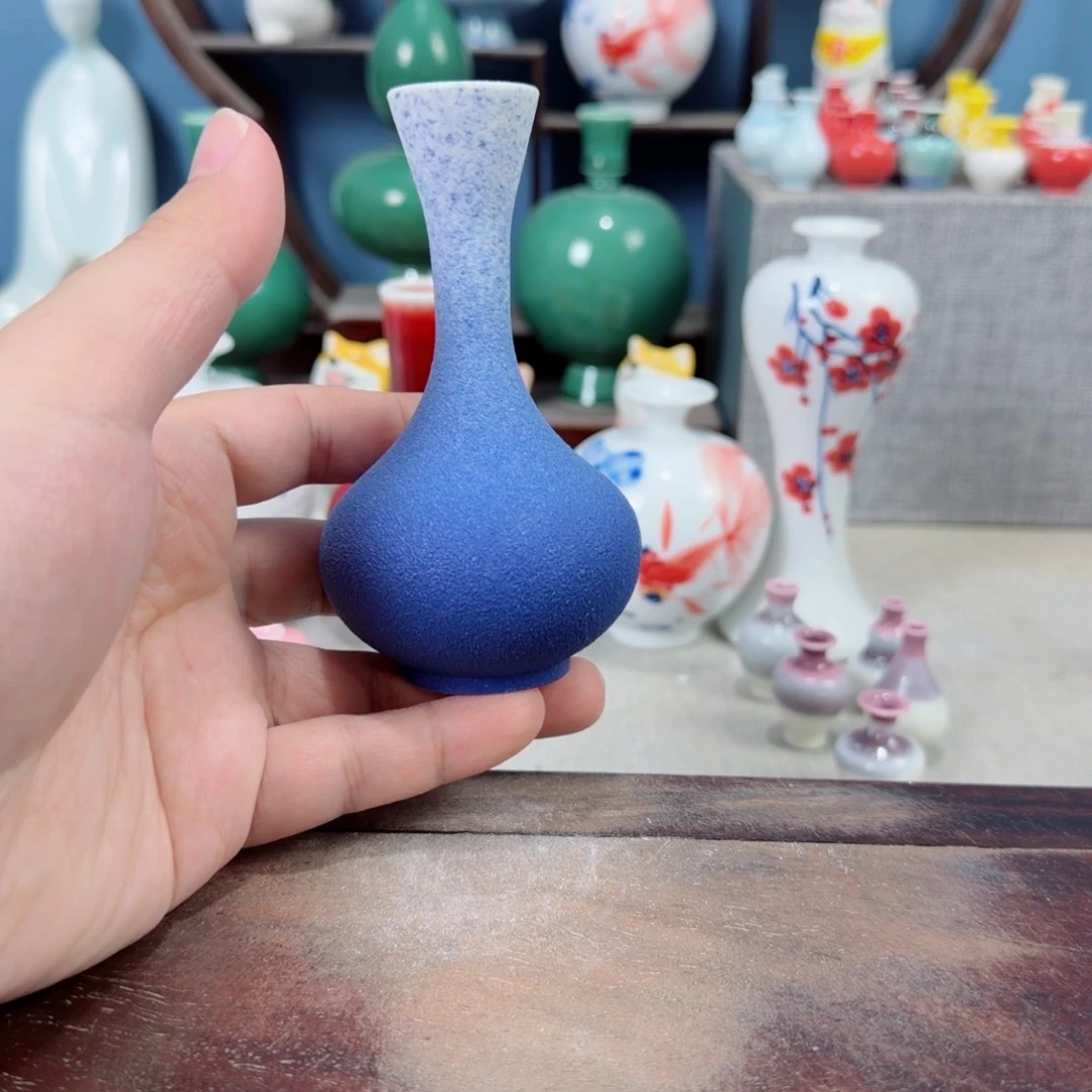 陶瓷手工小花器摆件