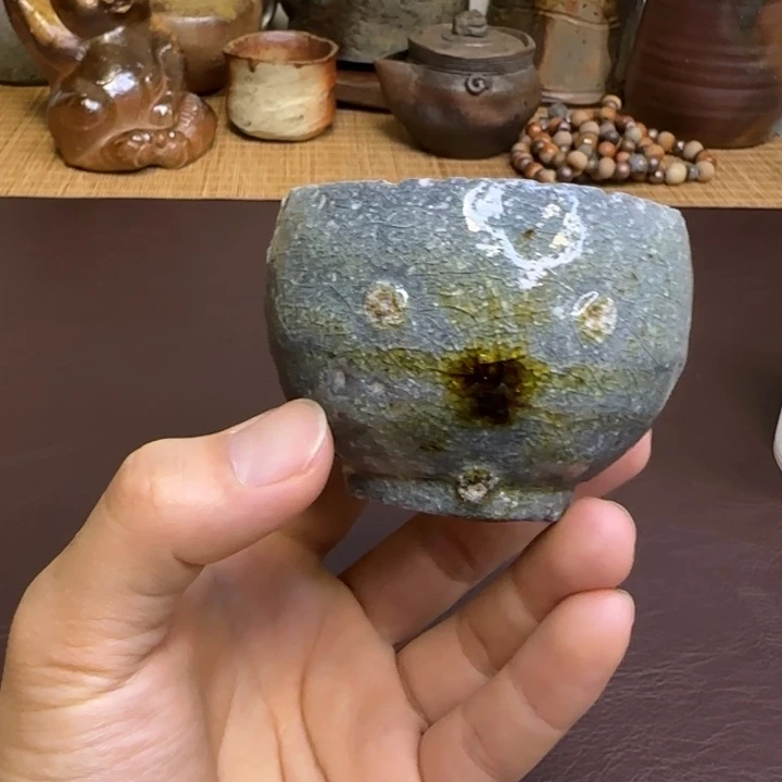 备前烧 柴冈佑太 秘色主人杯
