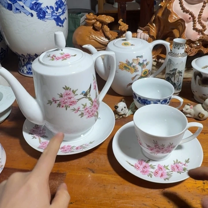 白***爷摆件陶景德镇陶瓷艺术