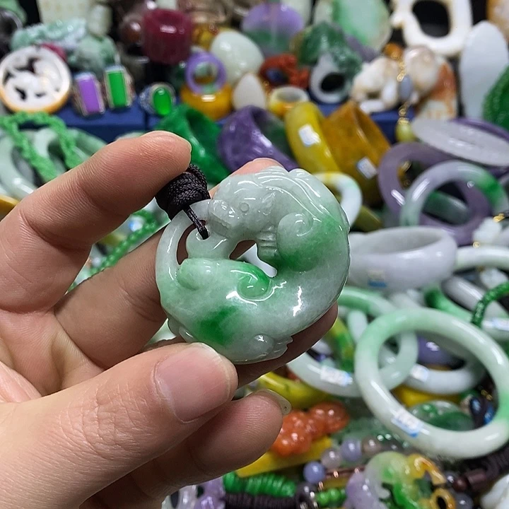 颈饰未镶嵌翡翠缅甸翡翠首饰配饰