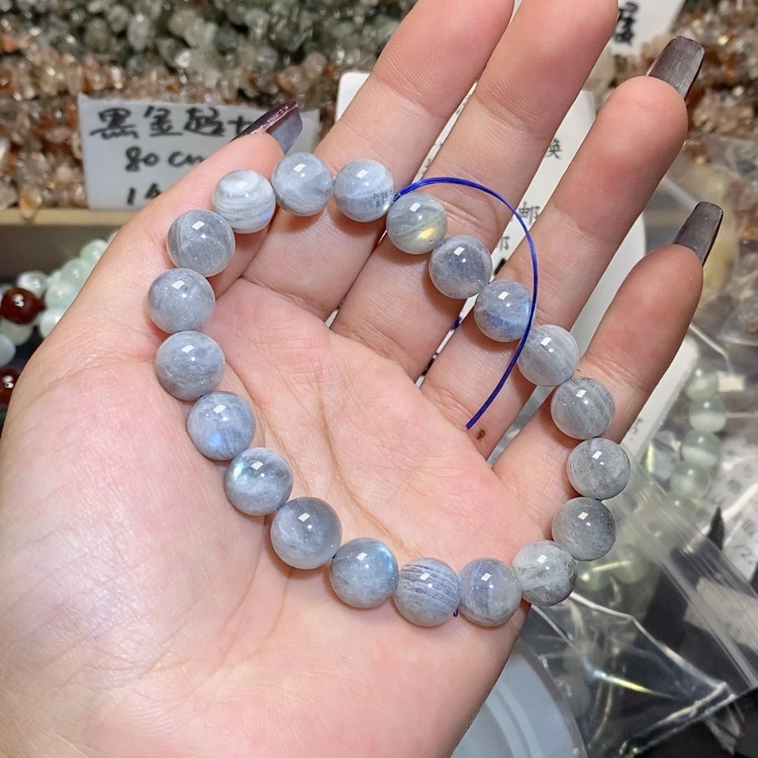 【闪购商品】水晶手串未镶嵌灰月光138