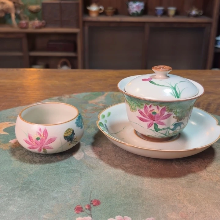 柴烧纯手工手绘陶瓷