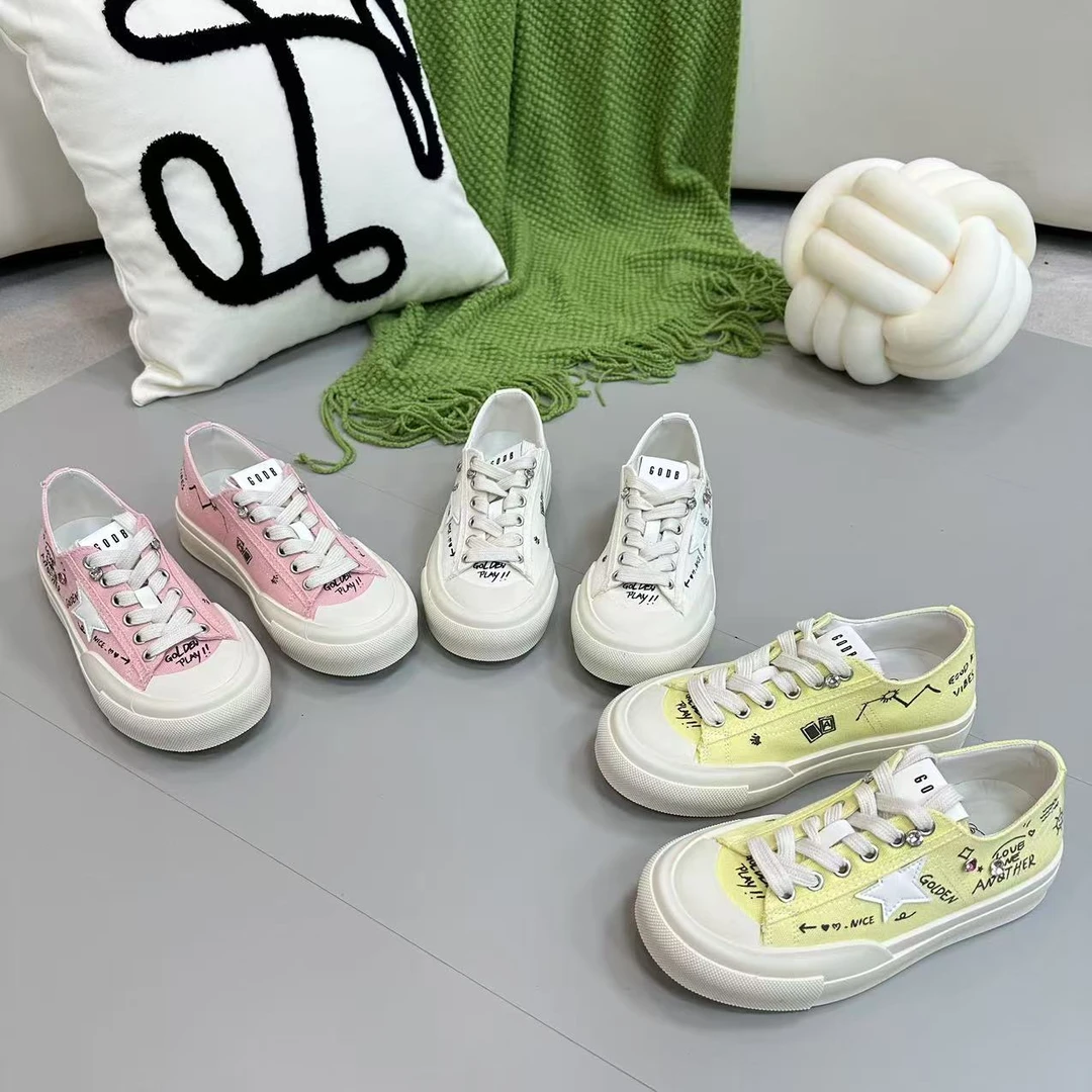 2025夏季新款时尚百搭低帮系带女款饼干鞋 632