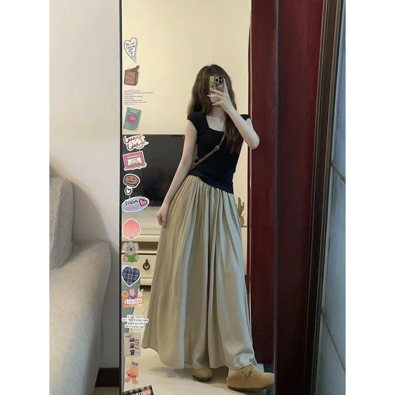 夏季气质女装套装女2025新款爆款洋气减龄时尚网红上衣裙子两件套