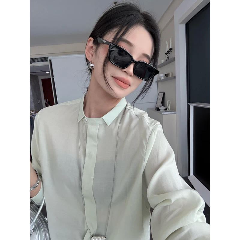 27421韩代高货高品质小翻领衬衫882508衣长66