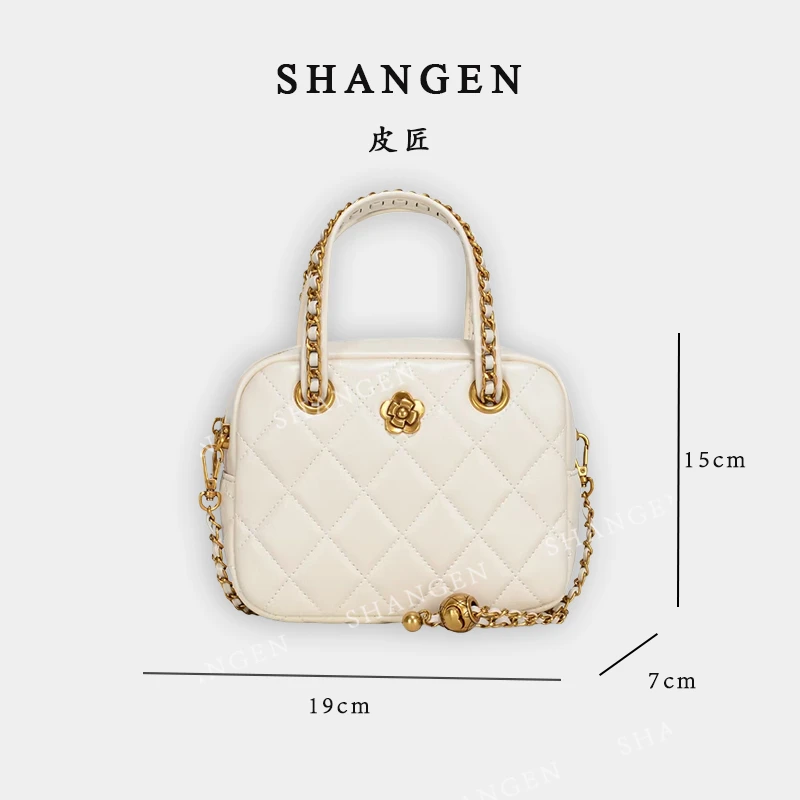 【尚恩CC】GQ-7730-米白-轻奢时尚女士新款手提斜挎包