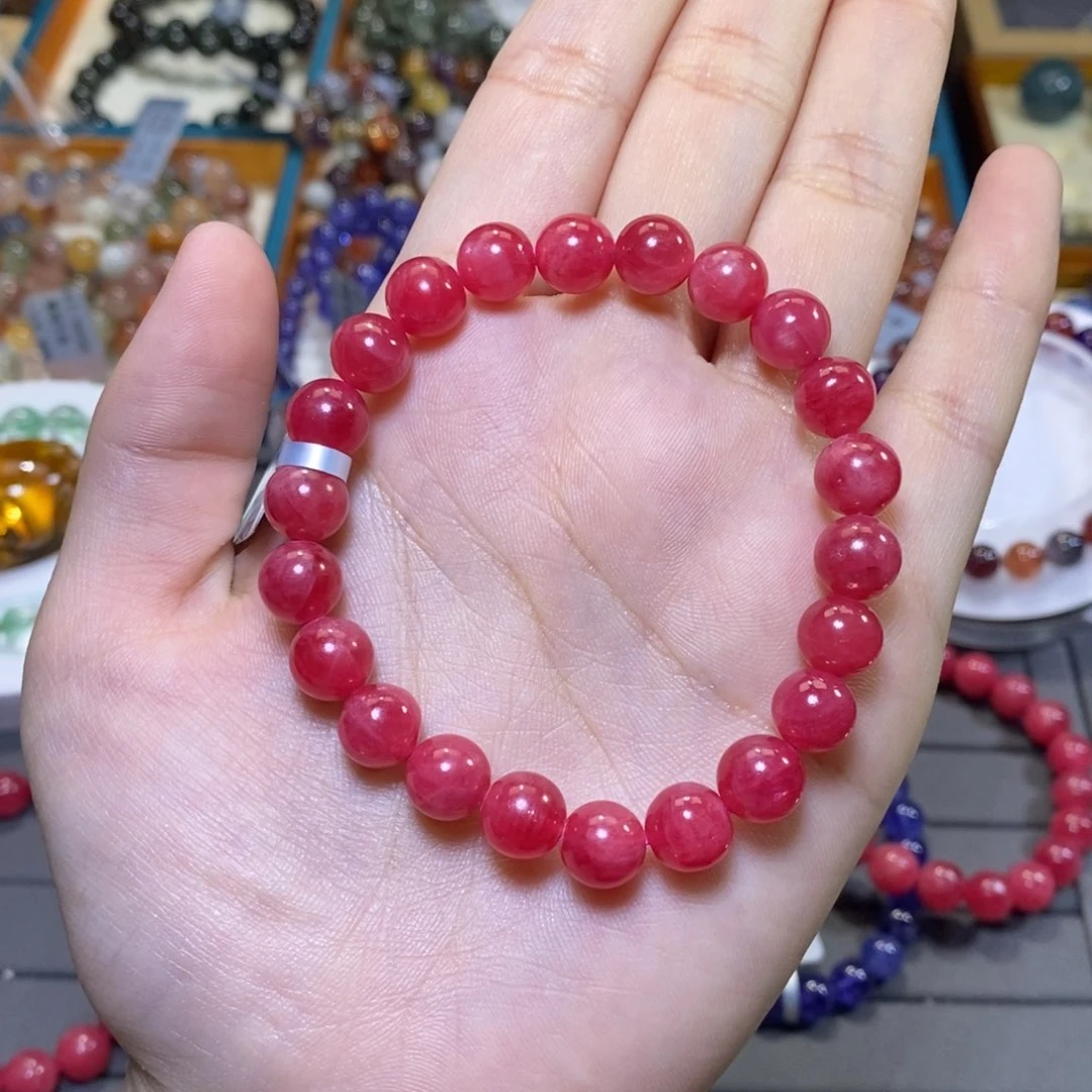 蔷薇辉石手串未镶嵌手串