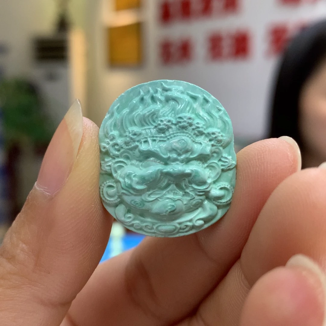 未镶嵌绿松石吊坠