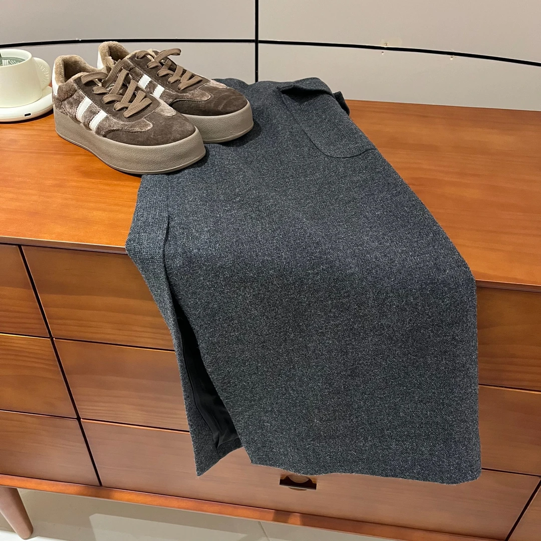 新款气质休闲韩版简约松紧腰半身裙QS207