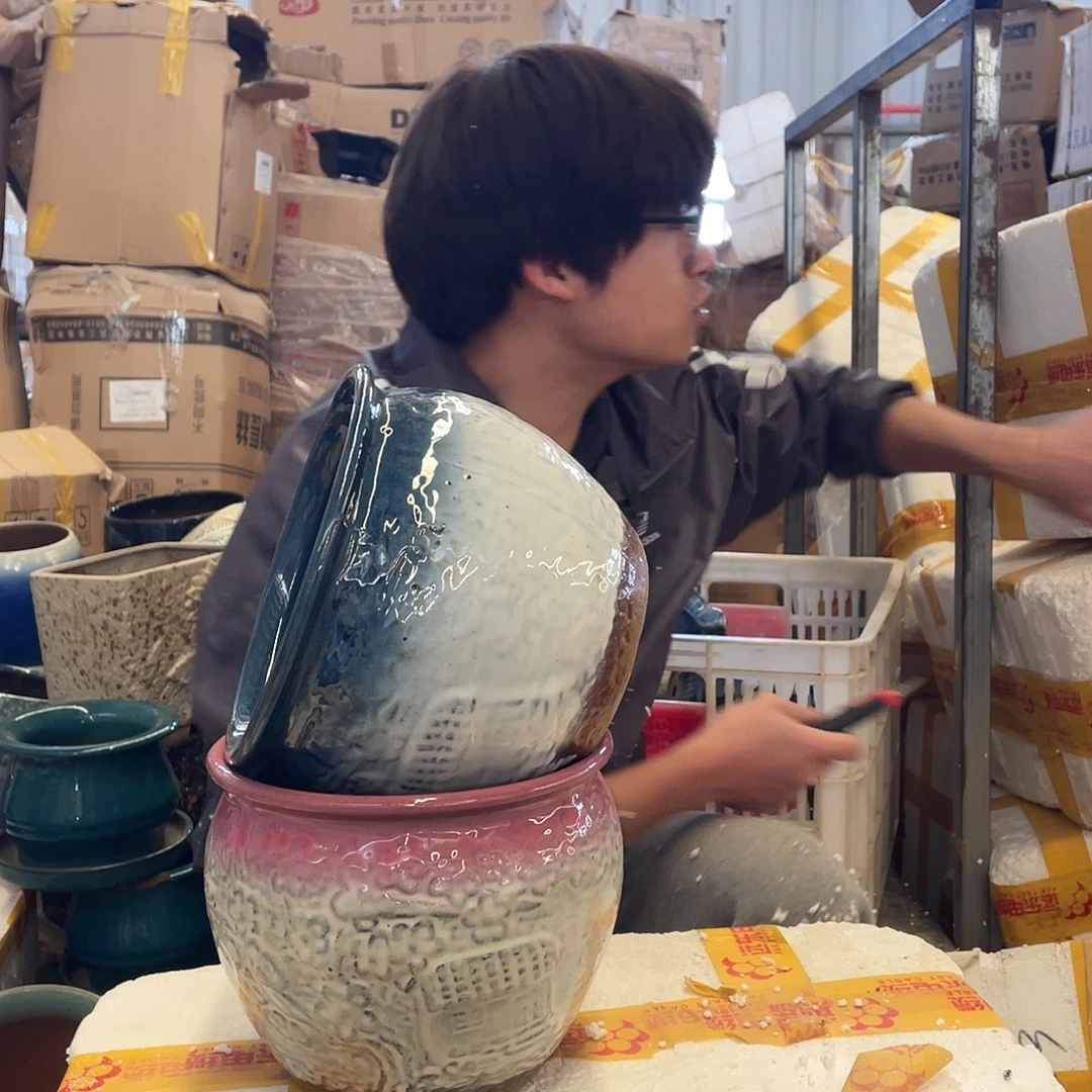 红陶宜兴紫砂花盆