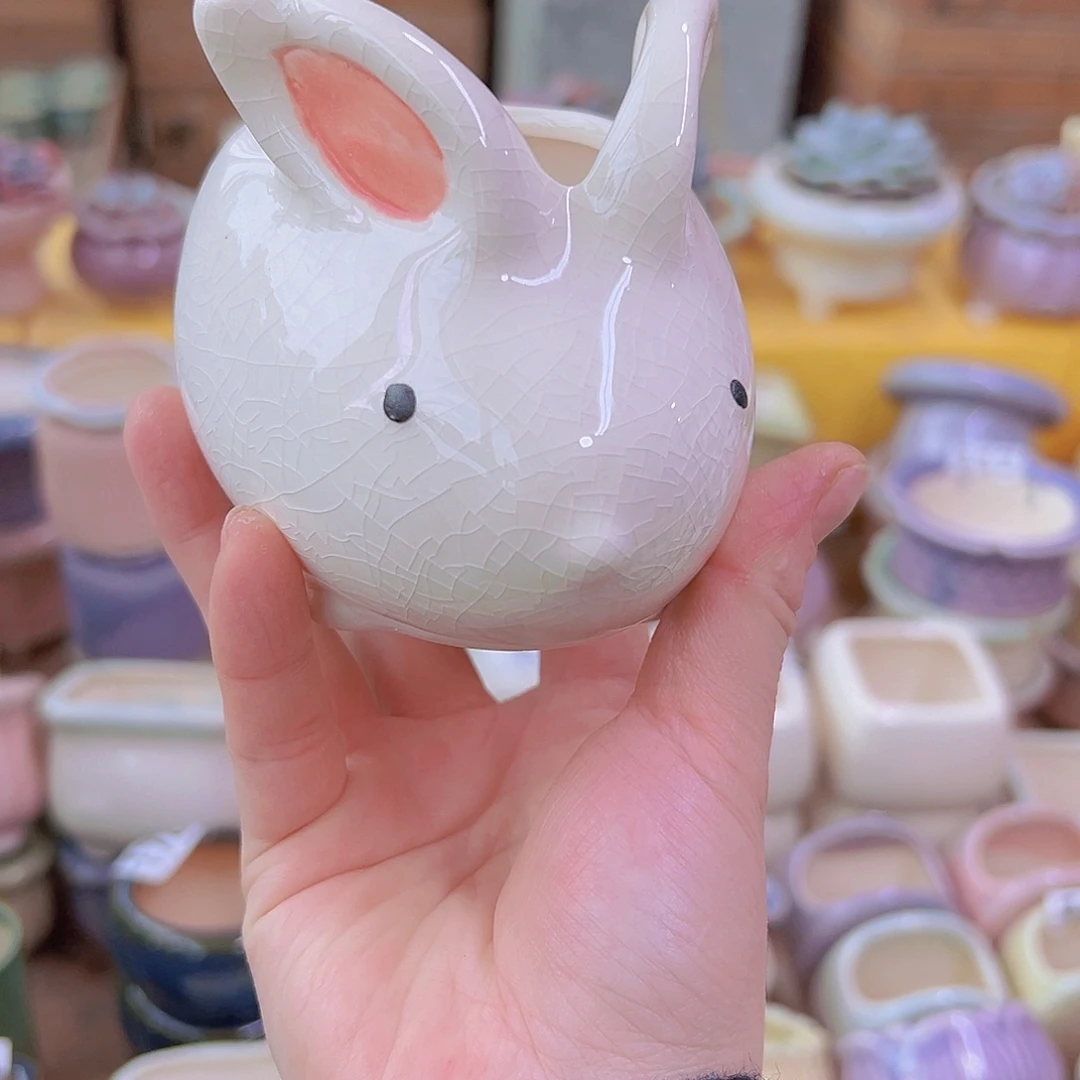 红陶陶瓷花盆当场满12包邮