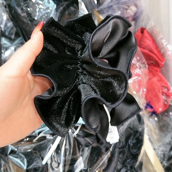 铁合金布艺拼色发圈