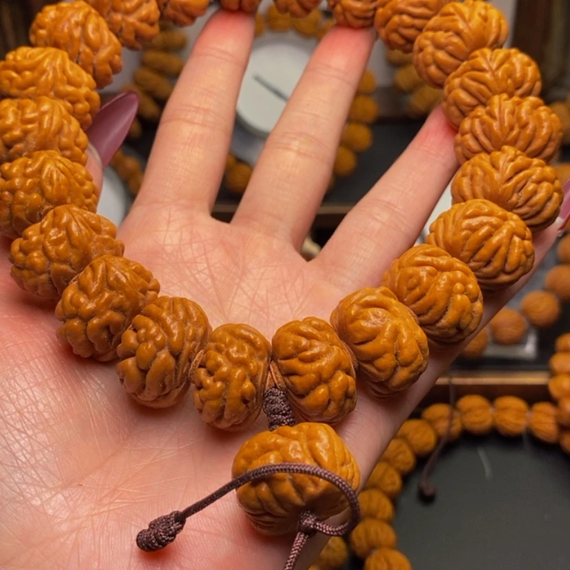【闪购商品】桃核手串亮*仔龙文桃核