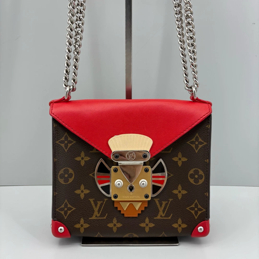95新 LouisVuitton/路易威登 优选/老花小怪兽链条包 19x16x6