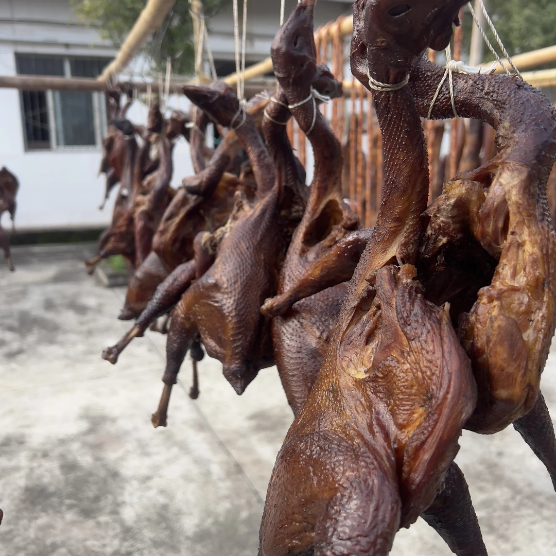【堪嘉农场】风干川味老母鸡烟熏地道四川风味腊香