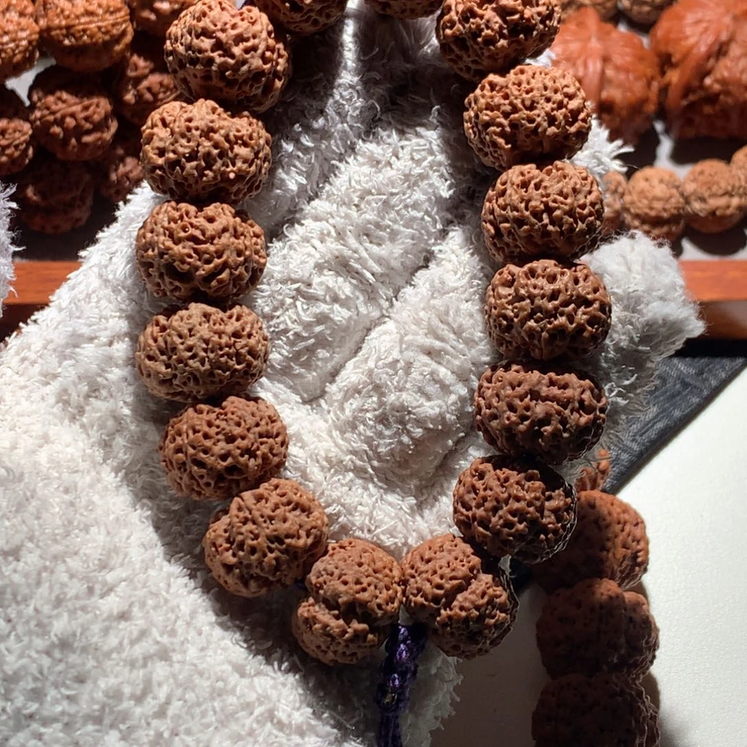 金刚菩提手串五星梅花蜂窝双龙