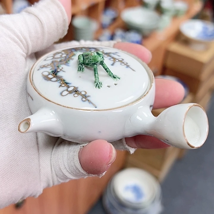 柴窑茶具茶壶盖有俢过介意慎拍