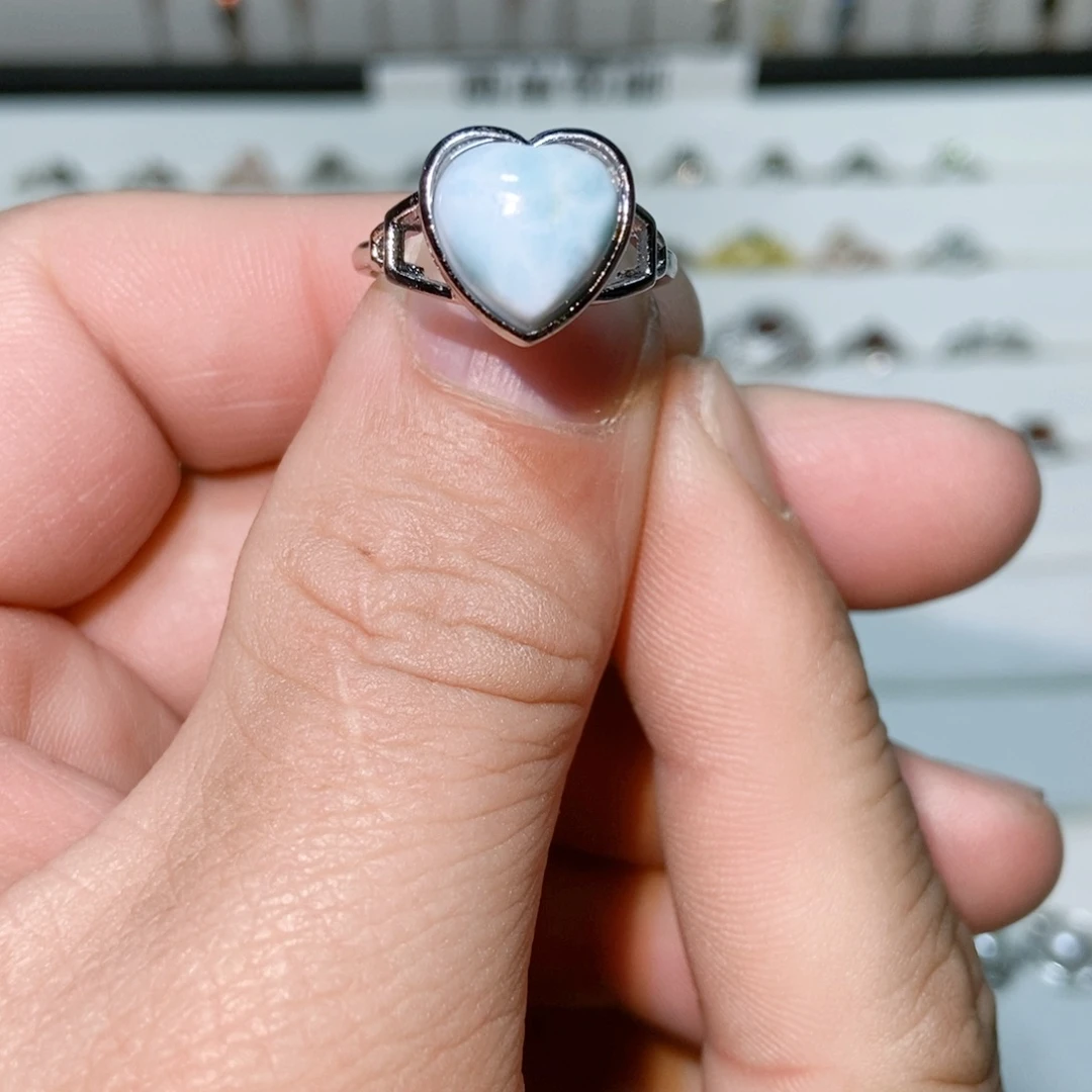 绿水晶戒指银S925镶嵌