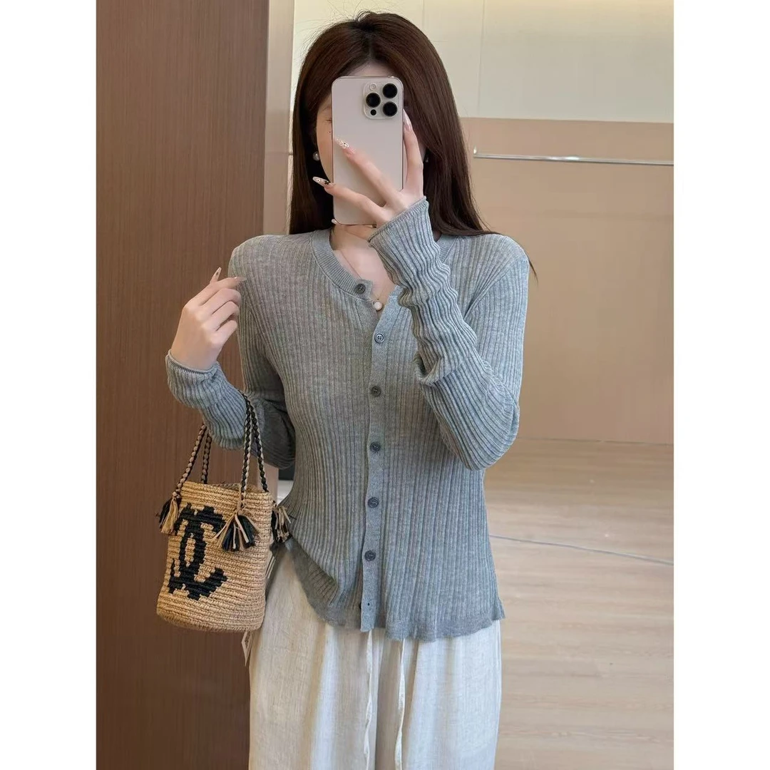【饼干私服】针织开衫薄款空调衫披肩外搭罩衫短款上衣#8834