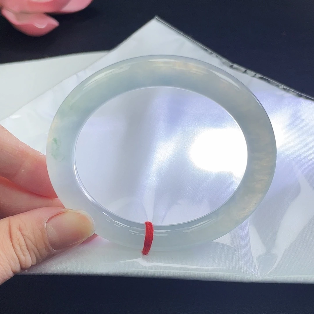 翡翠未镶嵌手镯14号珠光宝气种水