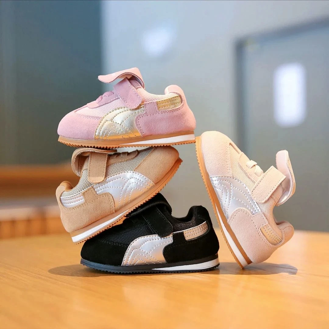 婴幼儿软底板鞋2025年春秋新款潮流复古风翻盖德训鞋运动学步鞋子