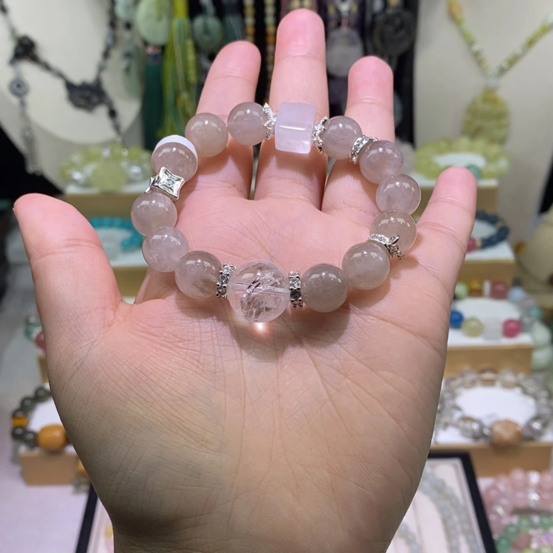 水晶手链未镶嵌水晶手串