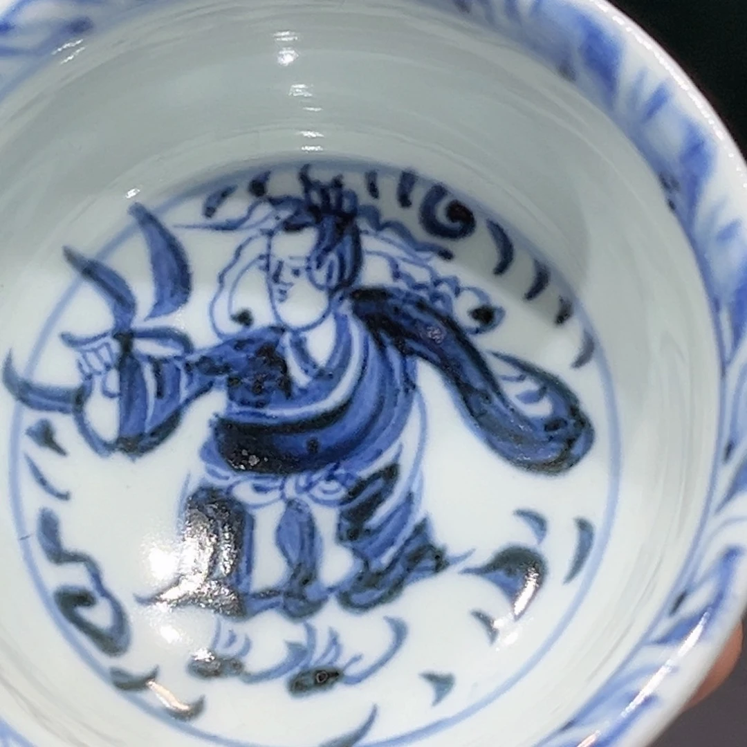 摆件景德镇陶瓷青花小杯