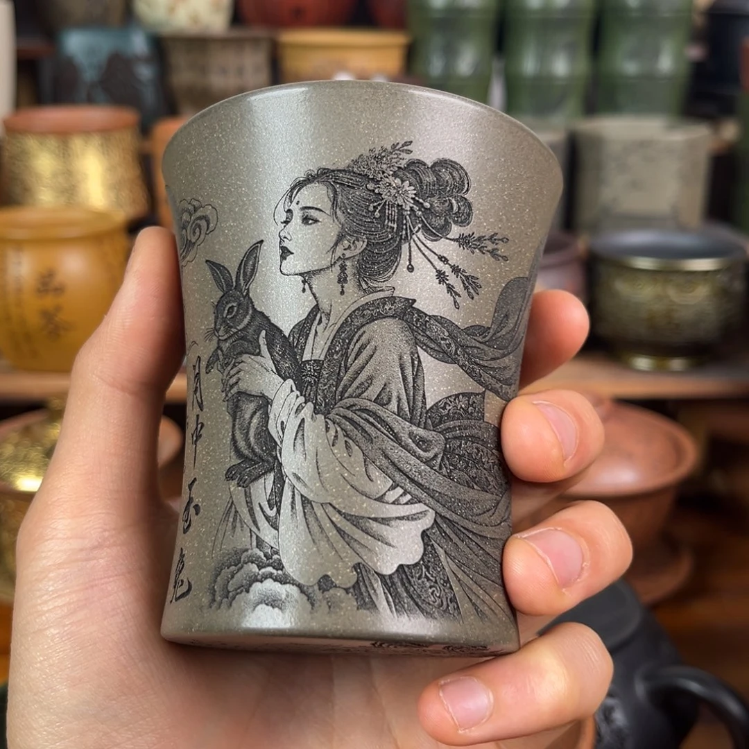 茶杯紫砂宜兴原矿紫砂杯茶具