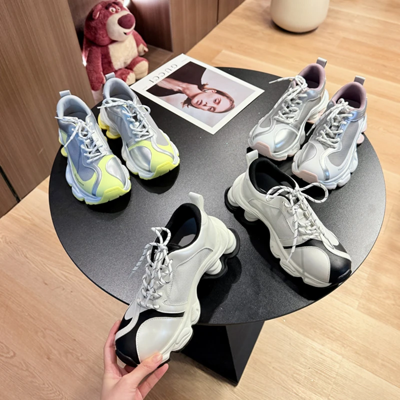 特价款！范小洛厚底老爹鞋女2025春夏新款内增高运动休闲鞋B8922