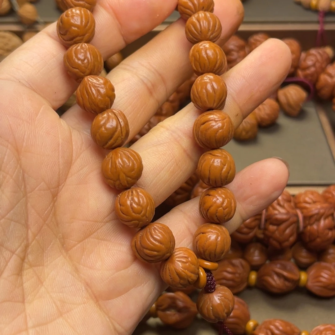 桃核手串龙纹桃核5