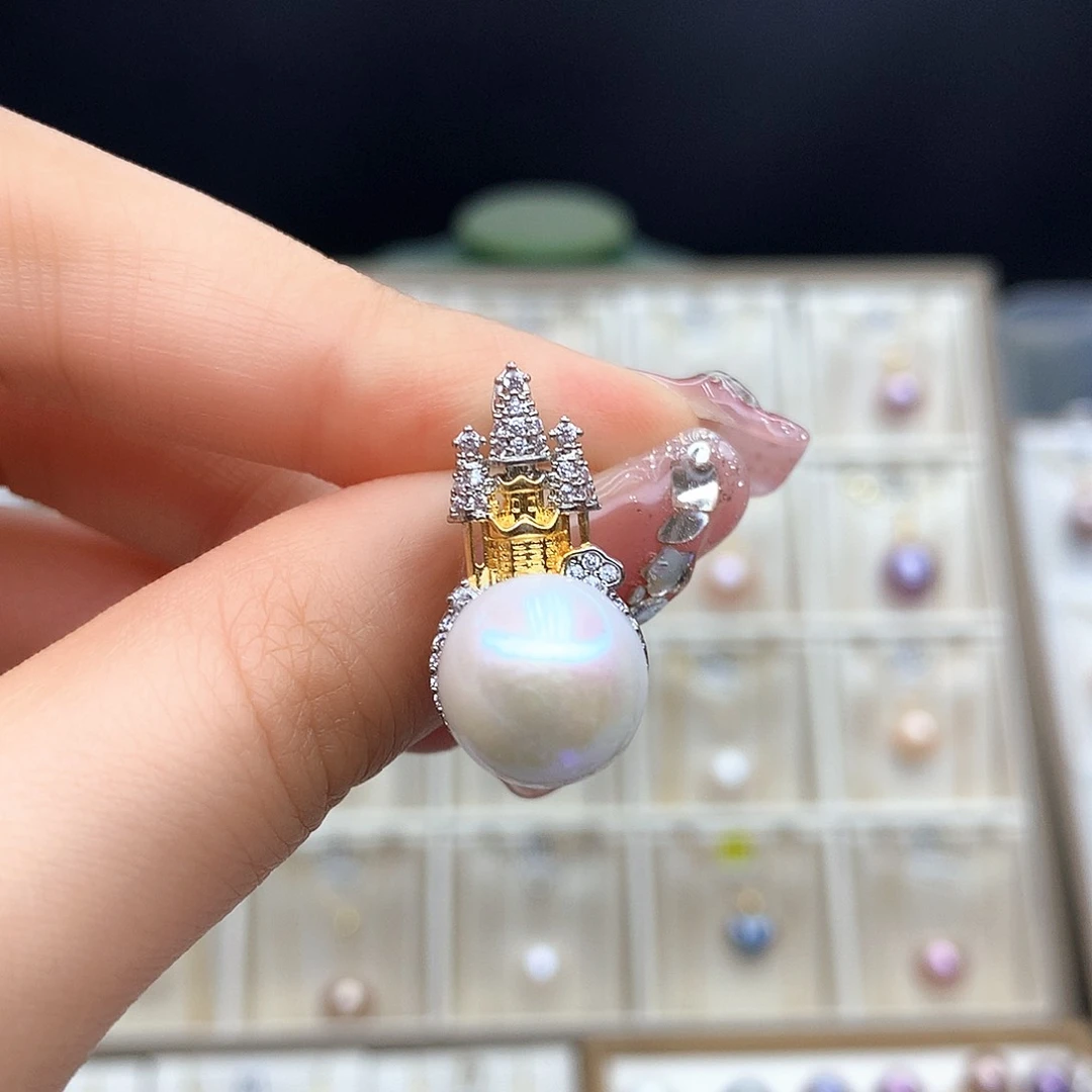 淡水珍珠颈饰合金