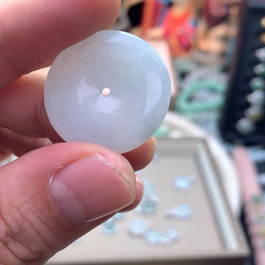 颈饰银S925镶嵌翡翠