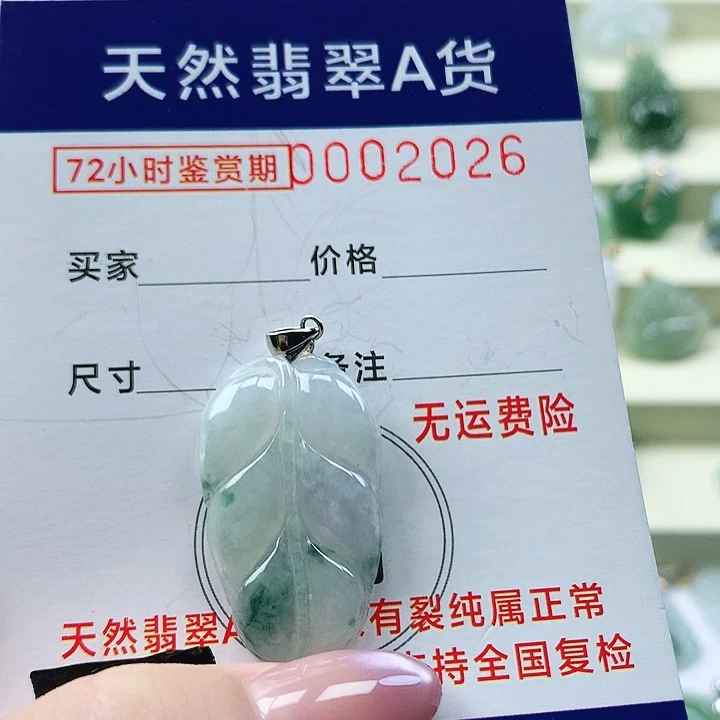 翡翠未镶嵌颈饰吊