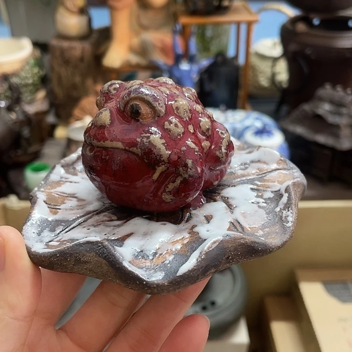 陶中古工艺品摆件