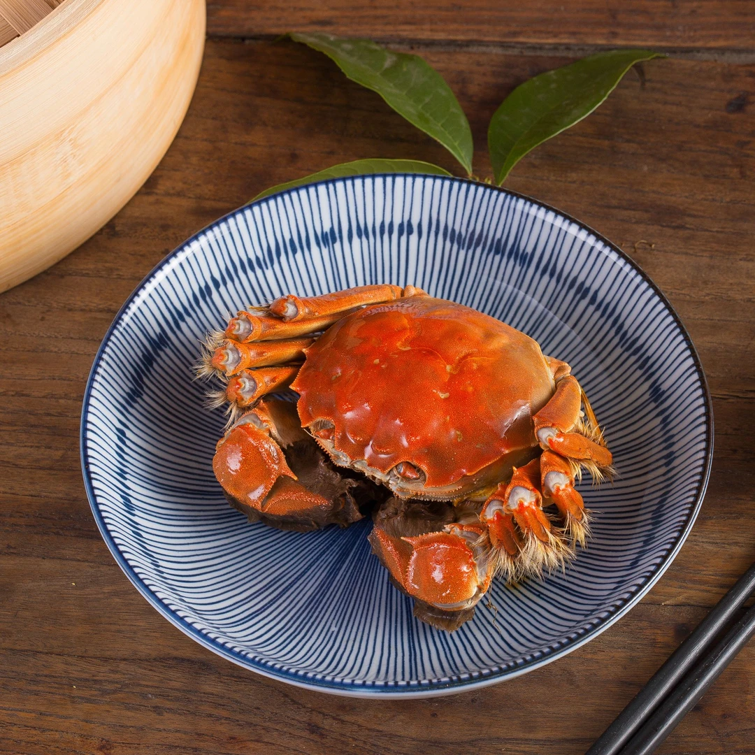 【活蟹现发】江苏精品大闸蟹 公3.3-3.0母2.3-2.0两 对半 到手6/8/10只