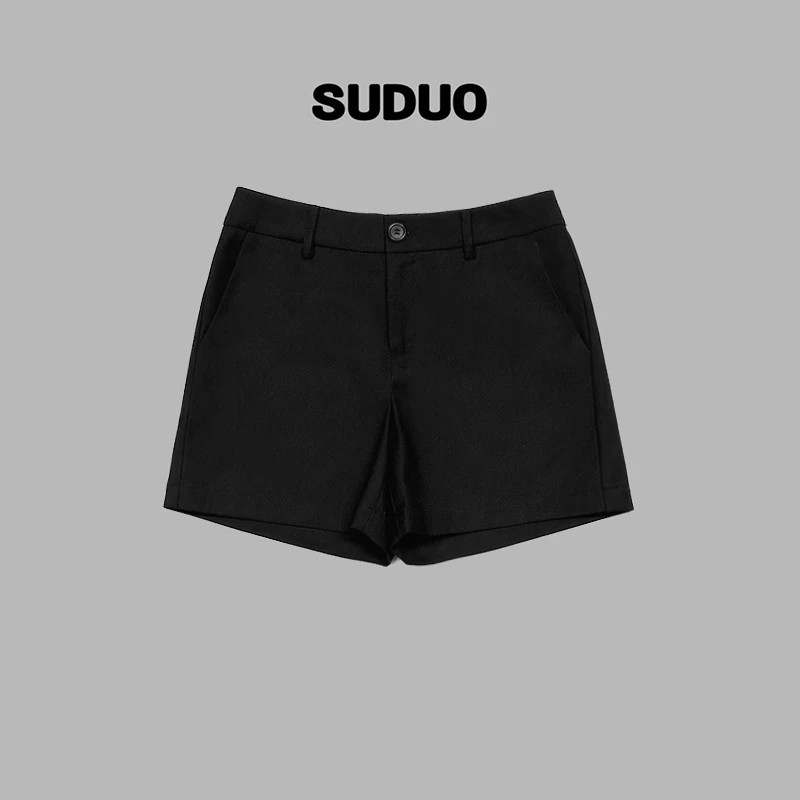 「SUDUO」朵朵2025春夏新款直通简约风短裤S250051