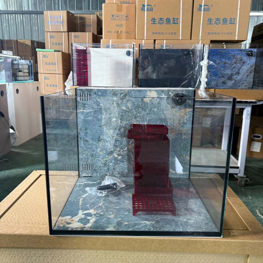 【撸缸专属】岩板全尺寸裸缸 工厂直发背滤侧滤鱼缸 中小型家用鱼缸