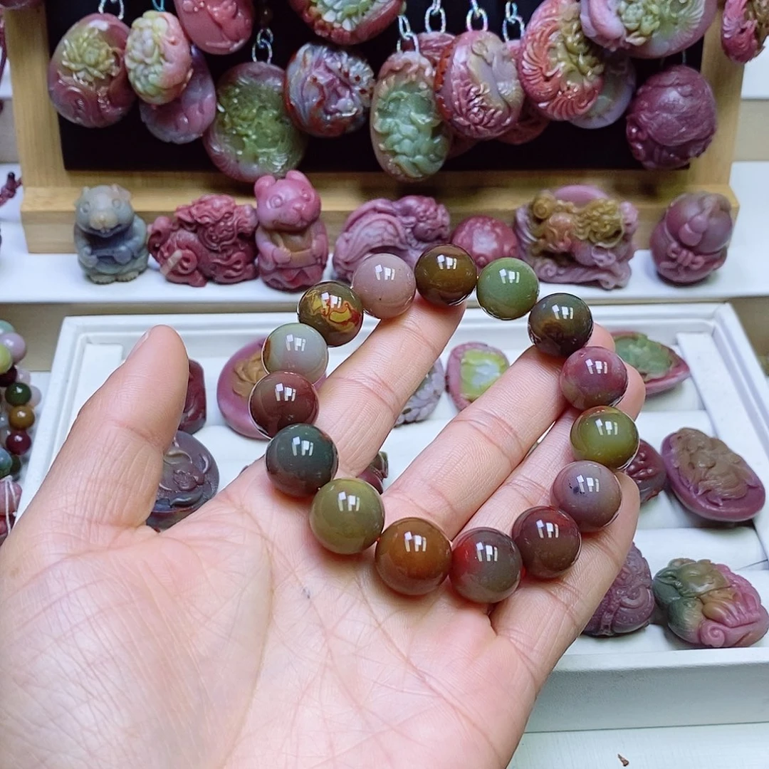 玛瑙/玉髓盐源玛瑙手串未镶嵌