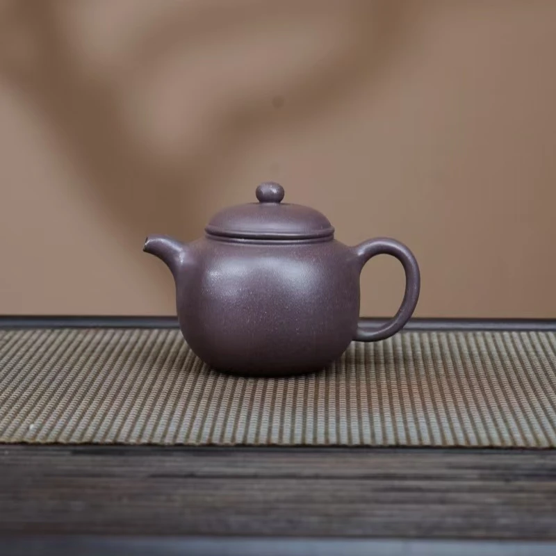 LHB满砂天青【匏尊】宜兴黄龙山原矿手工紫砂壶