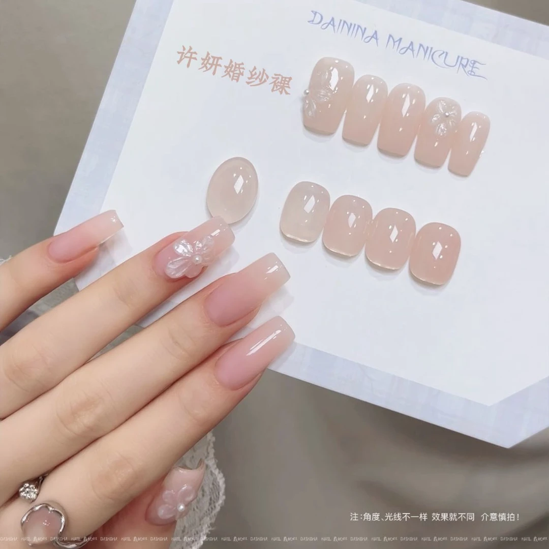 【许妍婚纱裸】戴妮娜新款网红爆款裸色流行显白色美甲店专用