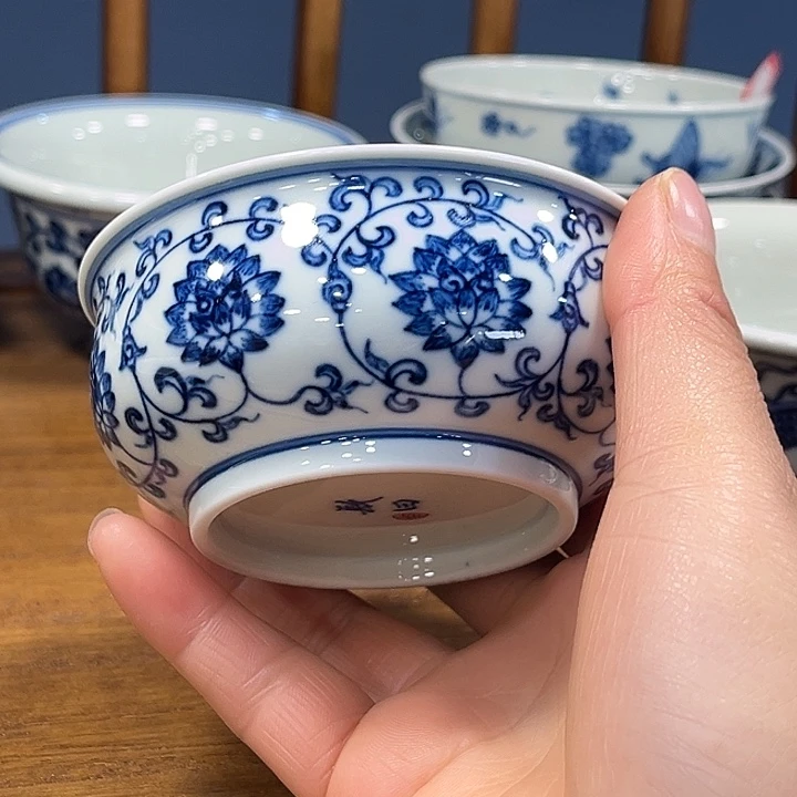 镹曰柴窑手工手绘青花