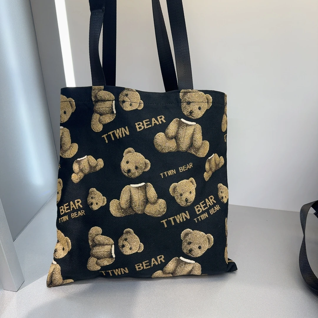 小田姐姐   福利 小熊熊手提包黑  3013黑