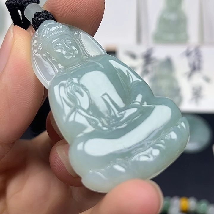翡翠未镶嵌颈饰缅甸天然翡翠