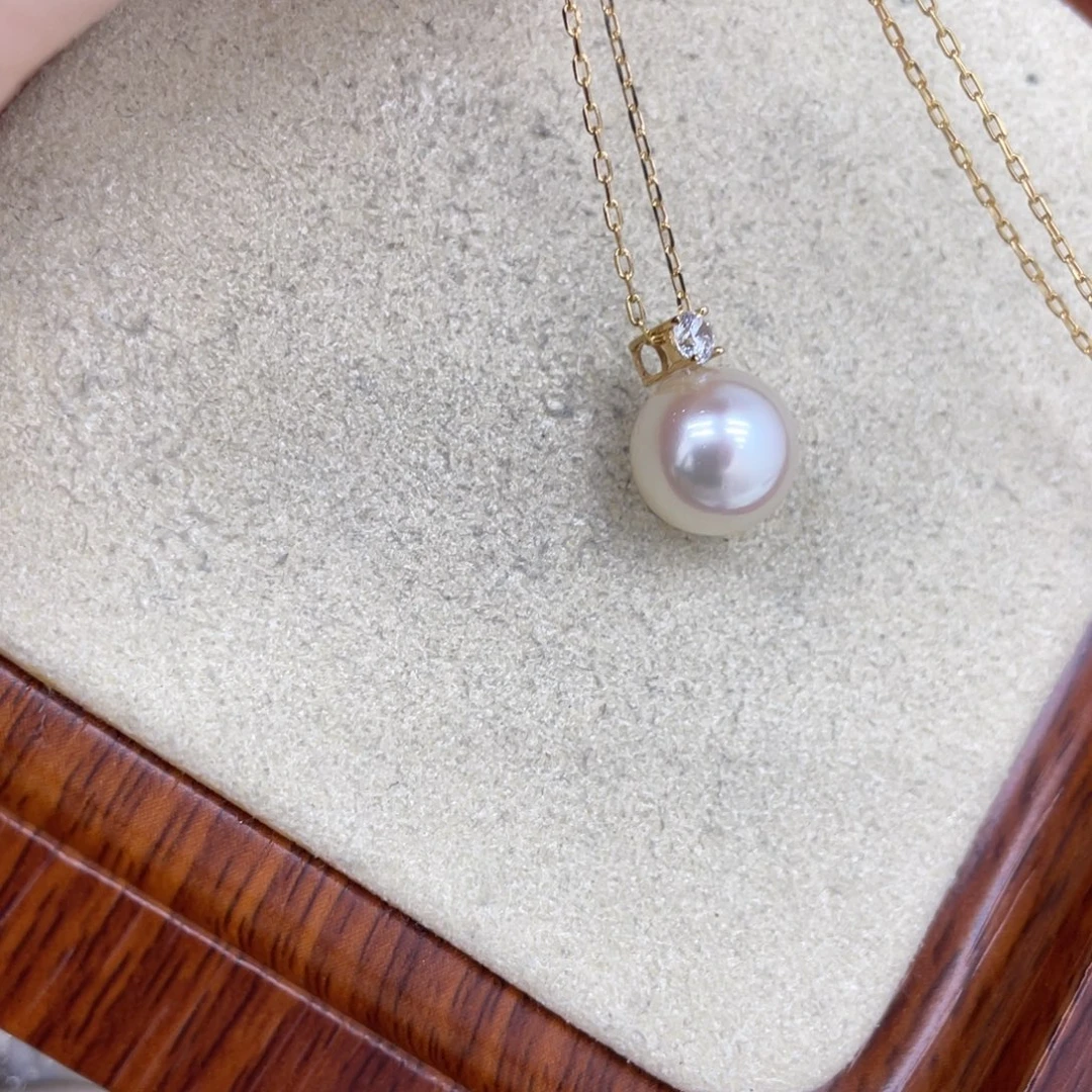 吊坠(赠链)海水珍珠18K金镶嵌