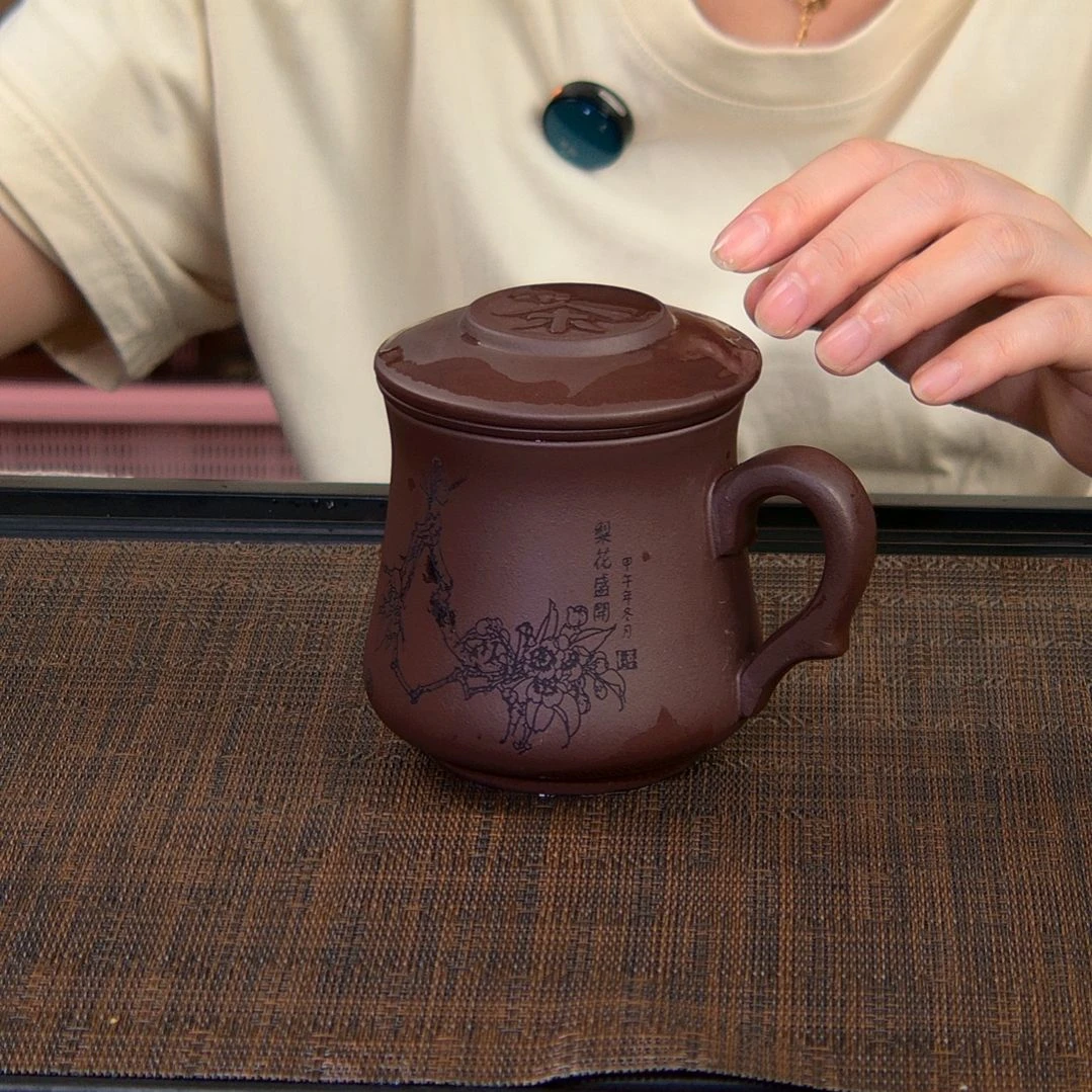 茶杯紫砂高货放漏
