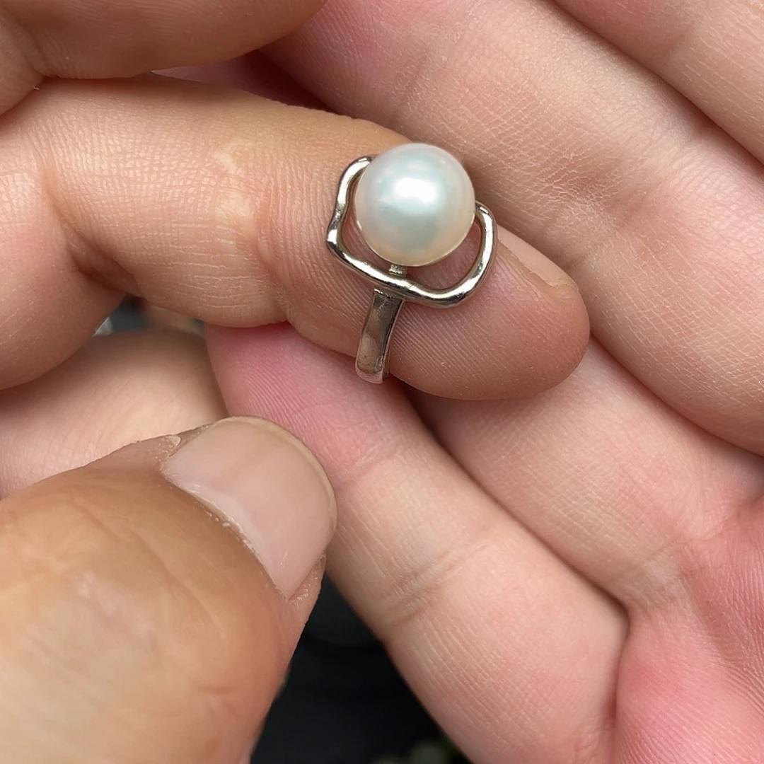 戒指淡水珍珠合金