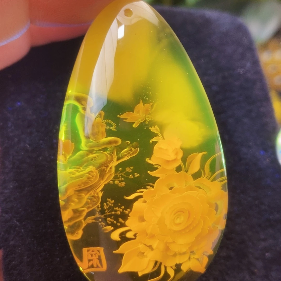 【闪购商品】金珀吊坠(不含链)未镶嵌
